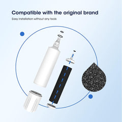 Glacier Fresh Replacement for Sub-Zero 4204490 Refrigerator Water Filter with Air Filter, 3-Pack