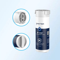 Glacier Fresh Replacement for GE XWF Refrigerator Water Filter, 2-Pack