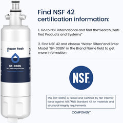 Replacement for Beko 4874960100 Water Filter by Glacier Fresh Fridge Freezer Water Filter