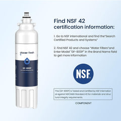 Glacier Fresh Replacement for LT800P, ADQ73613401 Refrigerator Water Filter, 2-Pack