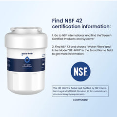 Glacier Fresh GF-MWF Compatible with GE MWF Refrigerator Water Filter, 3-Pack