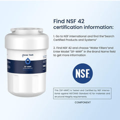 Glacier Fresh Replacement for GWF Refrigerator Water Filter, GE®  MWF Water Filter
