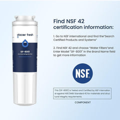 Glacier Fresh Replacement Filter 4 EDR4RXD1, WHR4RXD1, 4396395 Water Filter