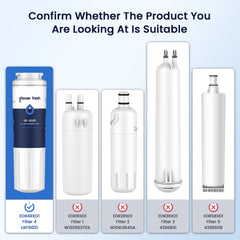 Glacier Fresh Replacement Filter 4 EDR4RXD1, WHR4RXD1, 4396395 Water Filter