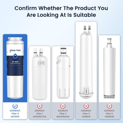 Glacier Fresh Compatible with UKF8001, UKF8001AXX Refrigerator Water Filter