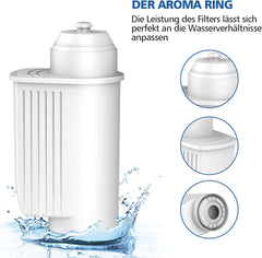 Glacier Fresh Coffee Filter Water Filter Compatible with Siemens Coffee Machine, pack of 4