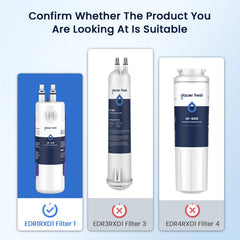 Refrigerator Water Filter Compatible With W10295370, EDR1RXD1, Filter 1 Made by Glacierfresh